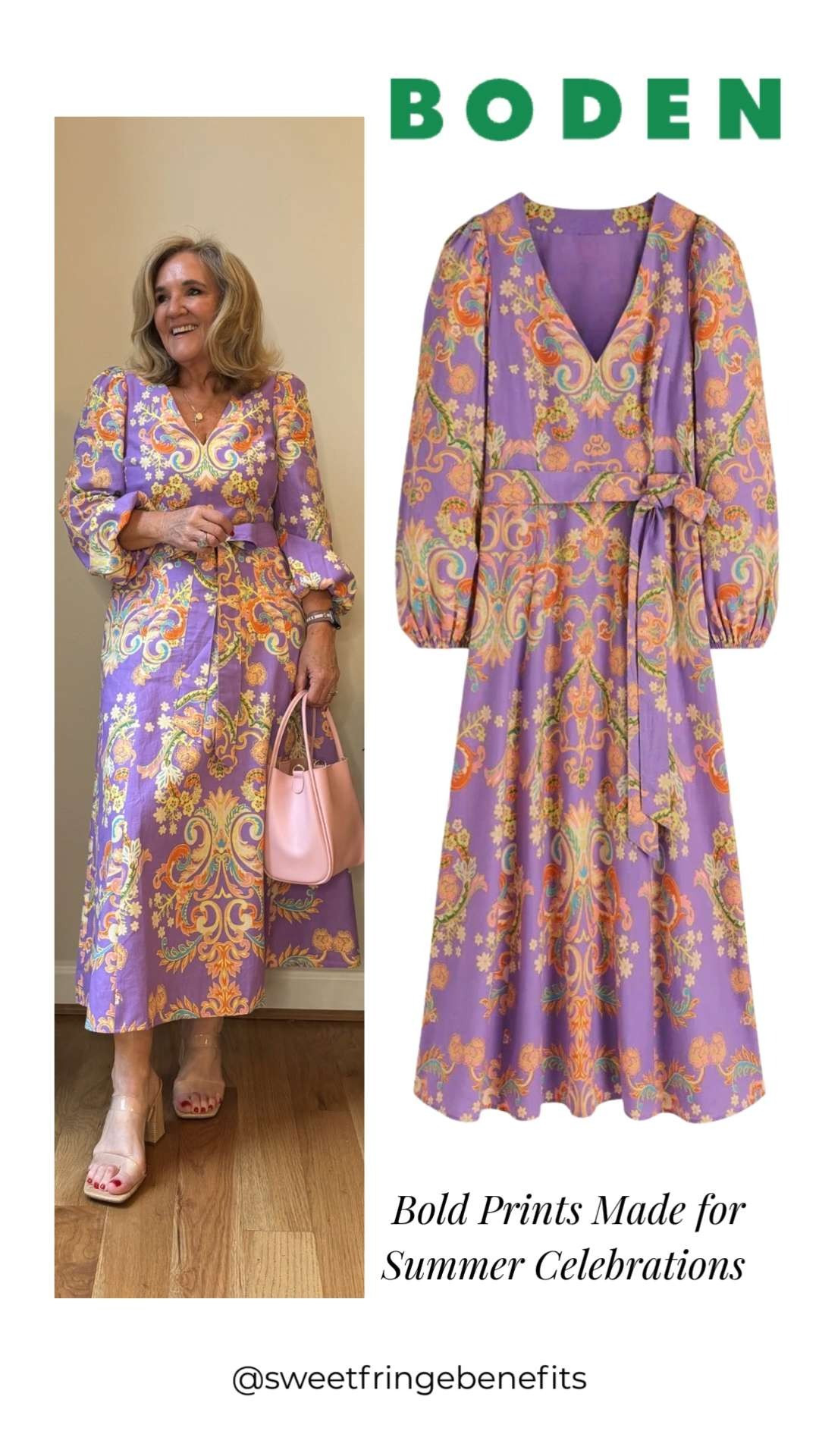 This gorgeous Boden paisley midi is perfect for weddings, garden parties, and special occasions 🫶🏻 

 #LTKootd #LTKSeasonal #LTKOver40