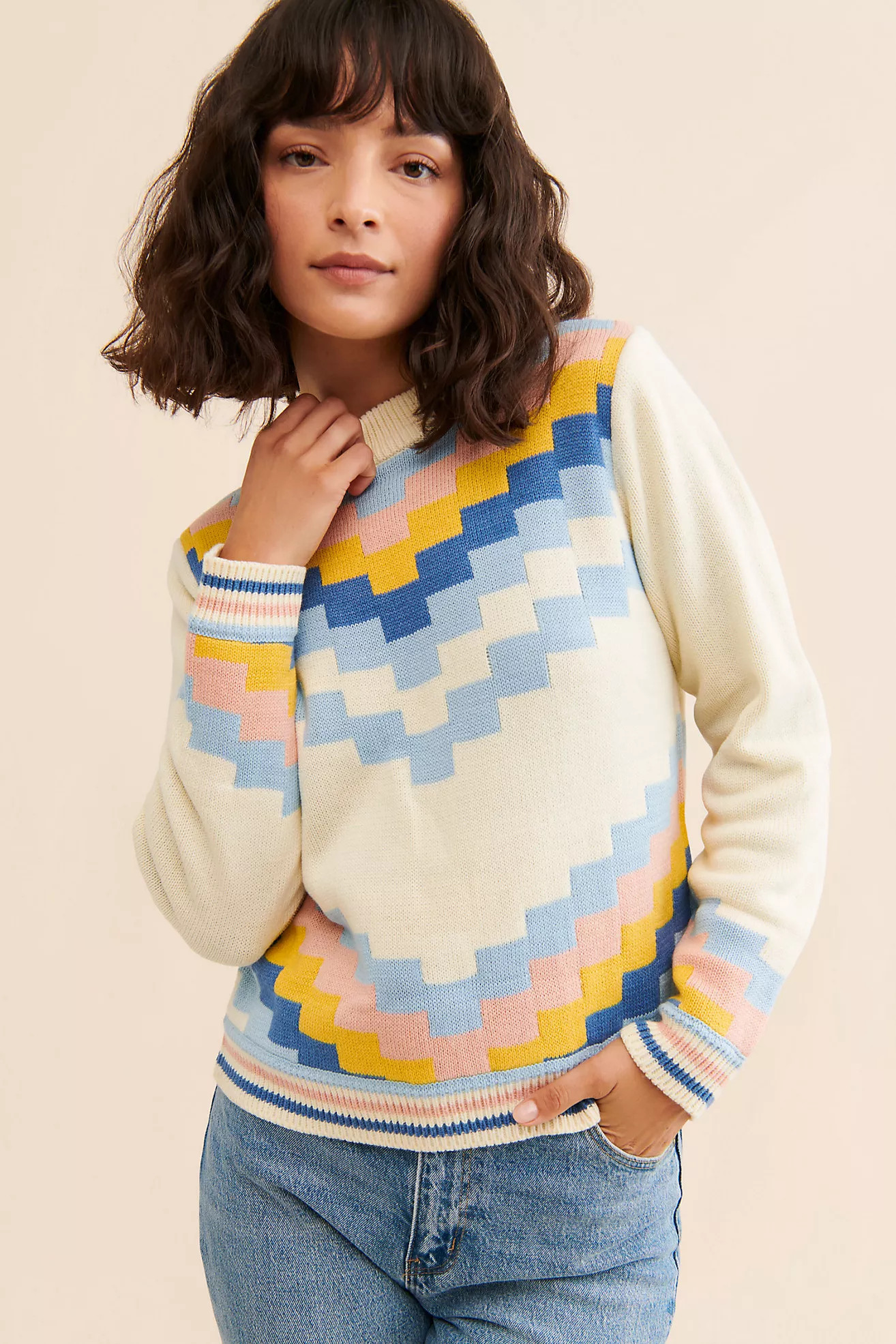 Callahan Della Patterned Sweater | Anthropologie (US)