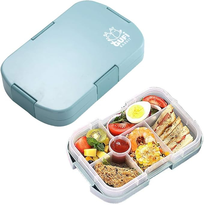Kids Lunch Box, Bento Boxes Food Storage Container With 6 Compartments for Children Adult Work Sc... | Amazon (UK)