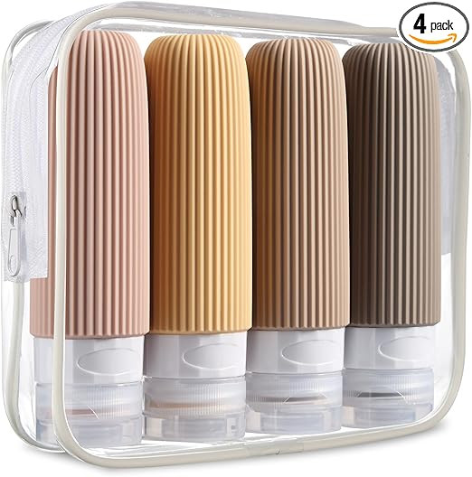 Mrsdry Travel Bottles for Toiletries, Tsa Approved 3oz Portable Travel Bottles, BPA Free Leak Pro... | Amazon (US)