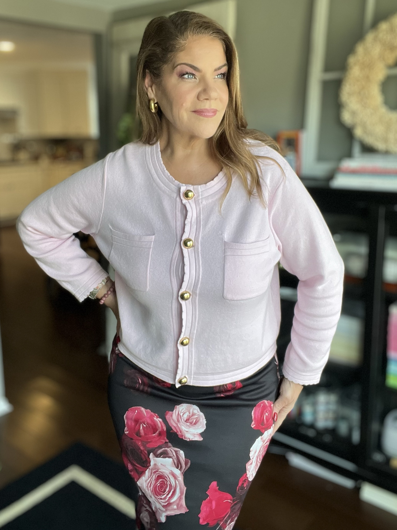 LOOOOVING this Pocket Cardigan from Walmart!  Today I wore it with a skirt for work… but imagine some flare jeans and a pointed toe boot for a casual date night!  😍😍😍

PS- this is generously sized. I’m in a Large. I’m 5’9” and 195lbs. Usually wear L/XL depending on the cut.  I could have sized down to a M in this sweater.  

#LTKstyletip #LTKSeasonal #LTKplussize