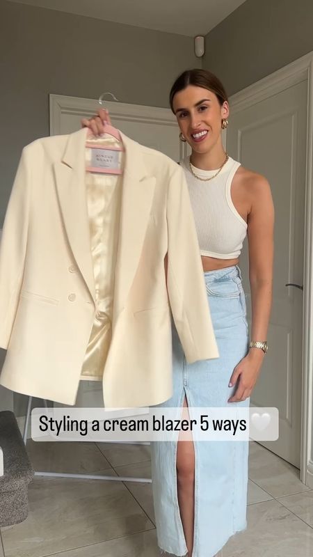 Ways to wear! Cream blazer ways to wear 

#LTKeurope #LTKworkwear #LTKstyletip