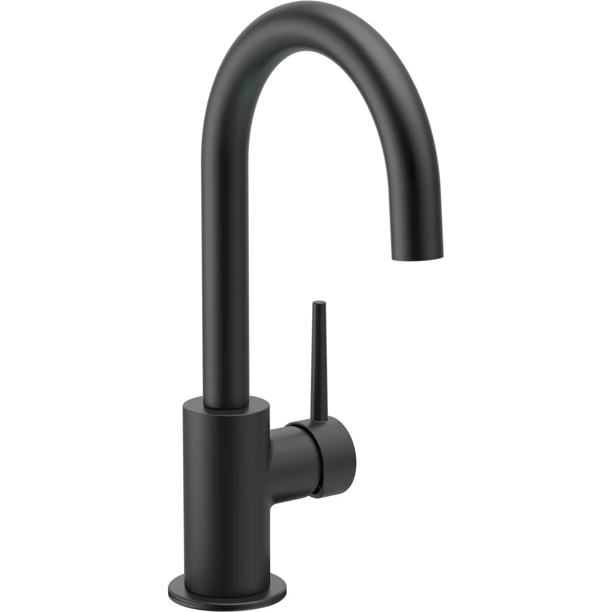 Delta 1959LF-BL Matte Black Trinsic Single Handle Bar Faucet with Swivel Spout | Build.com, Inc.