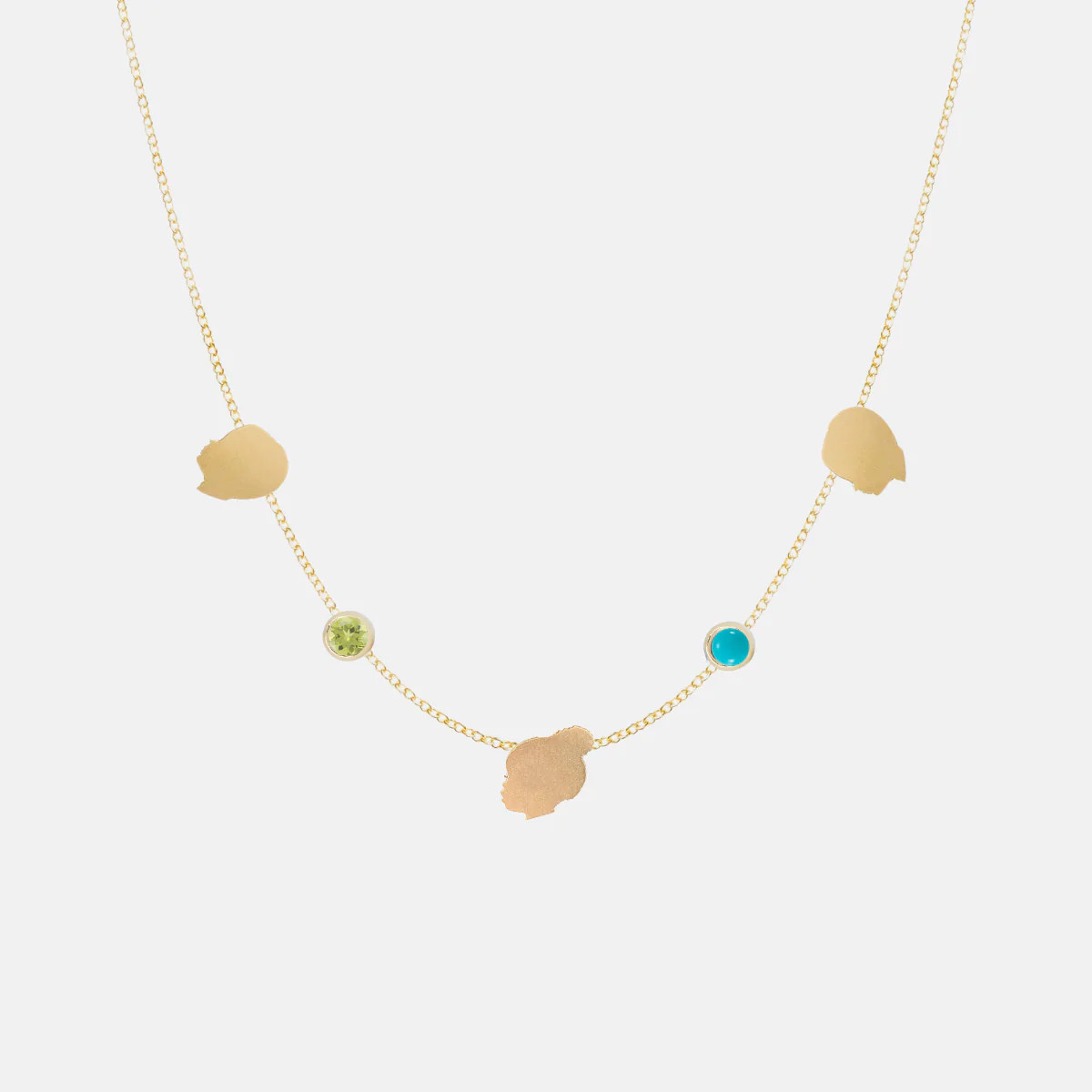 Silhouette + Birthstone Charm Necklace | Vana Chupp Studio