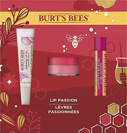 Burt’s Bees Lip Passion 3-Piece Gift Set | Office Depot and OfficeMax 