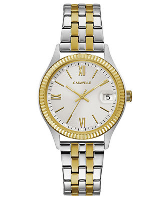 Women's Two-Tone Stainless Steel Bracelet Watch 32mm | Macy's