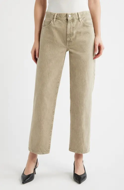 FRAME The Hang High Waist Ankle Straight Leg Jeans in Tabby at Nordstrom, Size 26 | Nordstrom