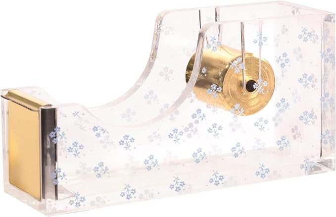 Laura Ashley Heirloom Cottage Tape Dispenser – 5” Floral Acrylic & Gold Desktop Tape Holder ... | Amazon (US)