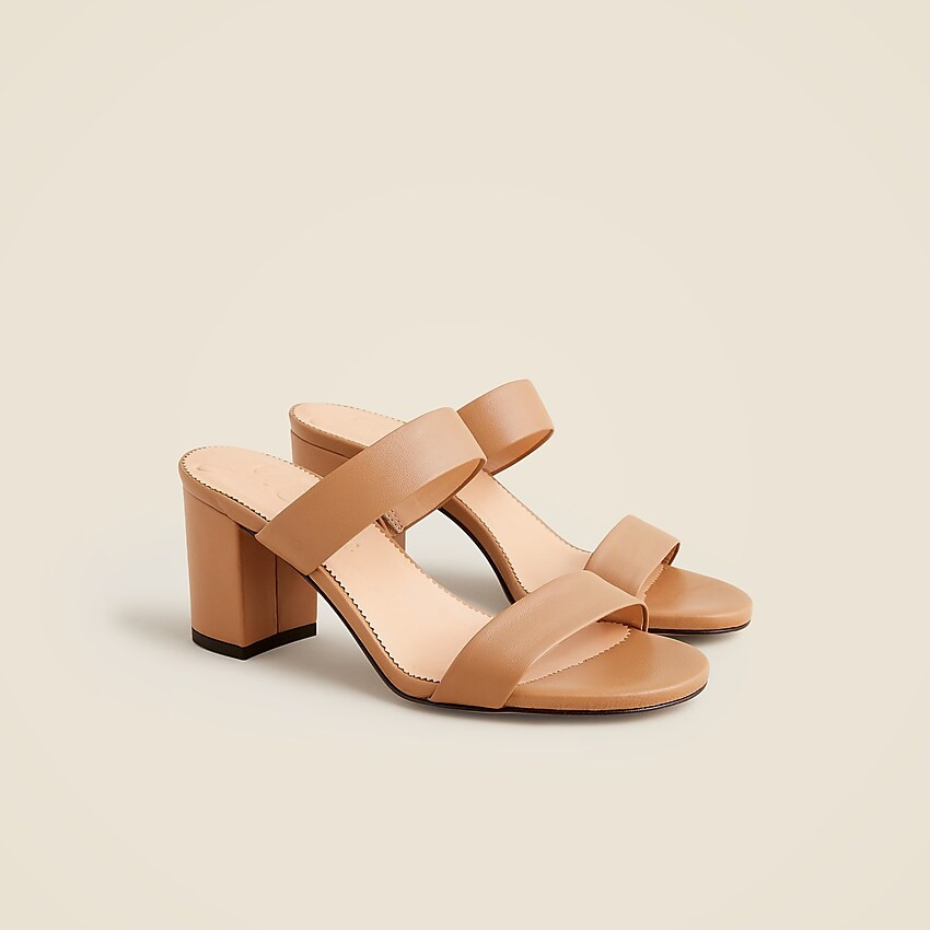 Lucie double-strap block-heel sandals | J. Crew US