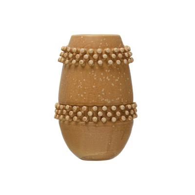 Storied Home Stoneware Vase with Raised Dots, Terracotta Reactive Glaze | Target