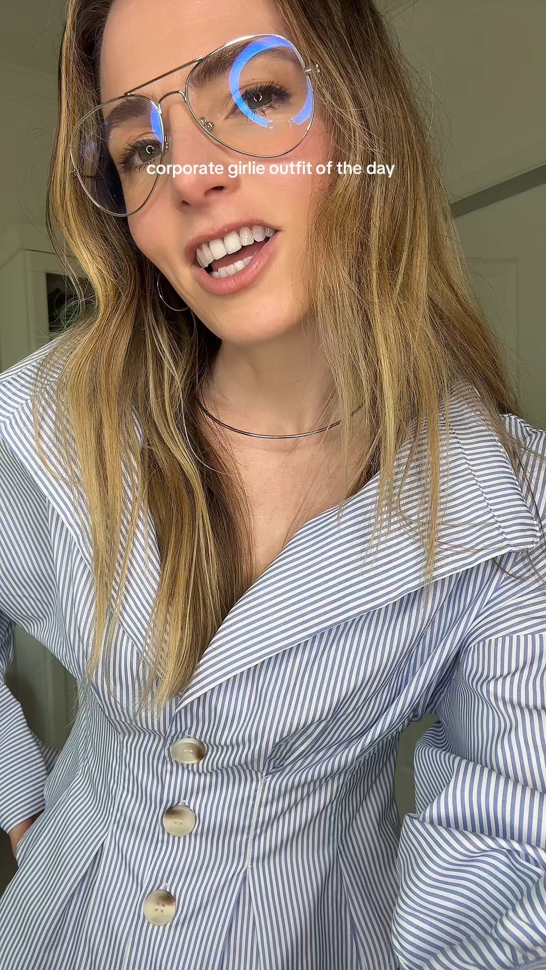 because being a corporate girlie doesn’t mean sacrificing style 🤍 this Commense look is giving quiet luxury meets office chic - wide-leg, high-waist linen pants paired with a chic pinstripe button-down with an oversized collar + cinched waist. it’s structured, feminine, and polished in the best way.

this is the kind of outfit that makes you feel confident walking into meetings, presentations, or a full day at the office - comfortable but so elevated.

wearing a size small in both pieces.

#corporateoutfit #corporategirl #officeoutfits #officeoutfitideas #corporatestyle #workwearfashion #quietluxury #fallworkwear 

#LTKSaleAlert #LTKSeasonal #LTKWorkwear