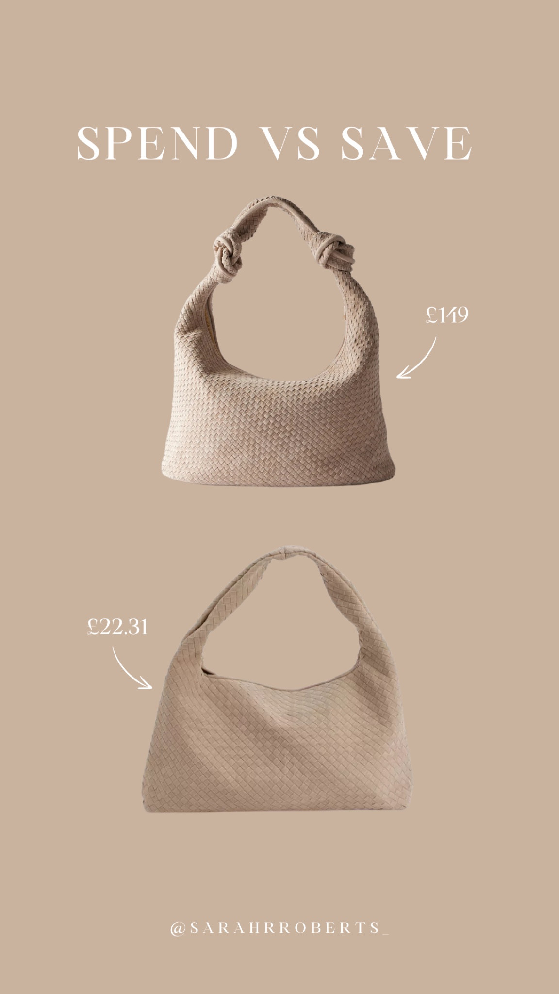 SPEND VS SAVE 💸

A great alternative to this higher end suede bag for a fraction of the price. Use my code SARAHV for an extra 15% off!

#LTKautumn #LTKluxury #LTKbag