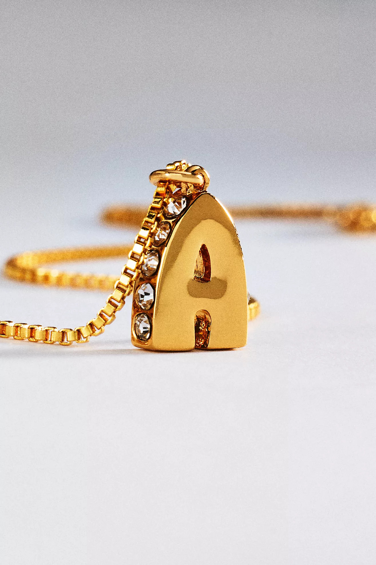 Crystal Initial Pendant Necklace | Anthropologie (US)