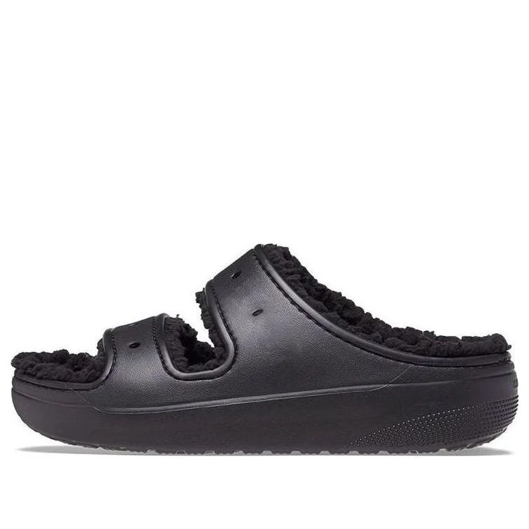 Crocs Classic Cozzzy Sandal 'Black' | KICKS CREW