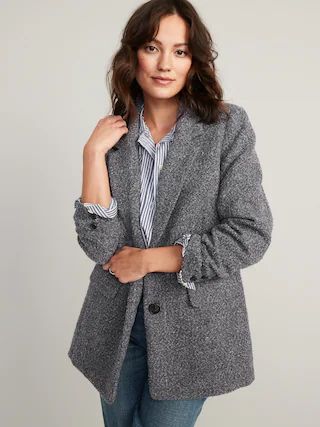 Soft-Brushed Oversized Blazer for Women | Old Navy (US)