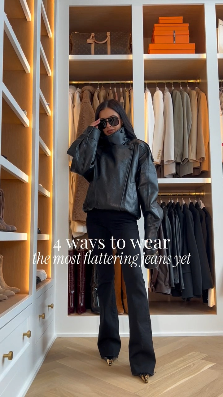 4 ways to wear the most flattering jeans in my closet! The Veronica Beard Beverly jeans have become a go-to when I want to be chic yet comfortable. Capsule wardrobe must haves!

Beverly Jeans - wearing a 24, runs TTS.
Zara Leather Jacket - wearing an XS
Zara belted Jacket - wearing an XS

Miamiamine elevated basics must have denim Veronica Beard jeans capsule wardrobe essentials chic style flare jeans black denim outfit styling

#LTKgrwm #LTKPetite #LTKOver40