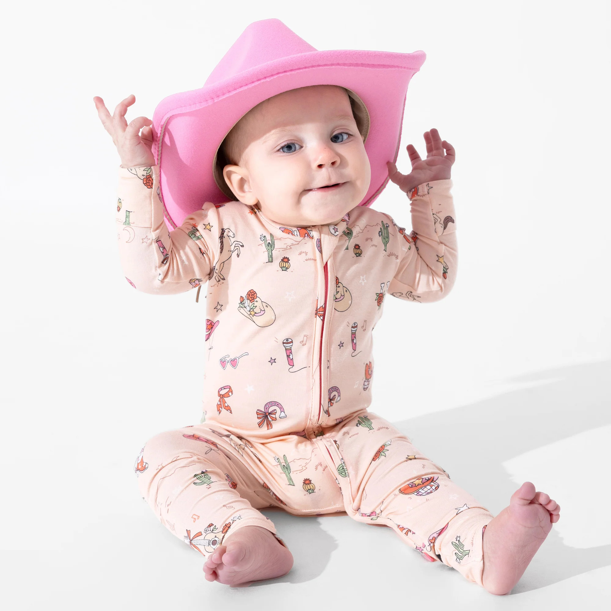 Cowgirl Bamboo Convertible Footie | Bellabu Bear
