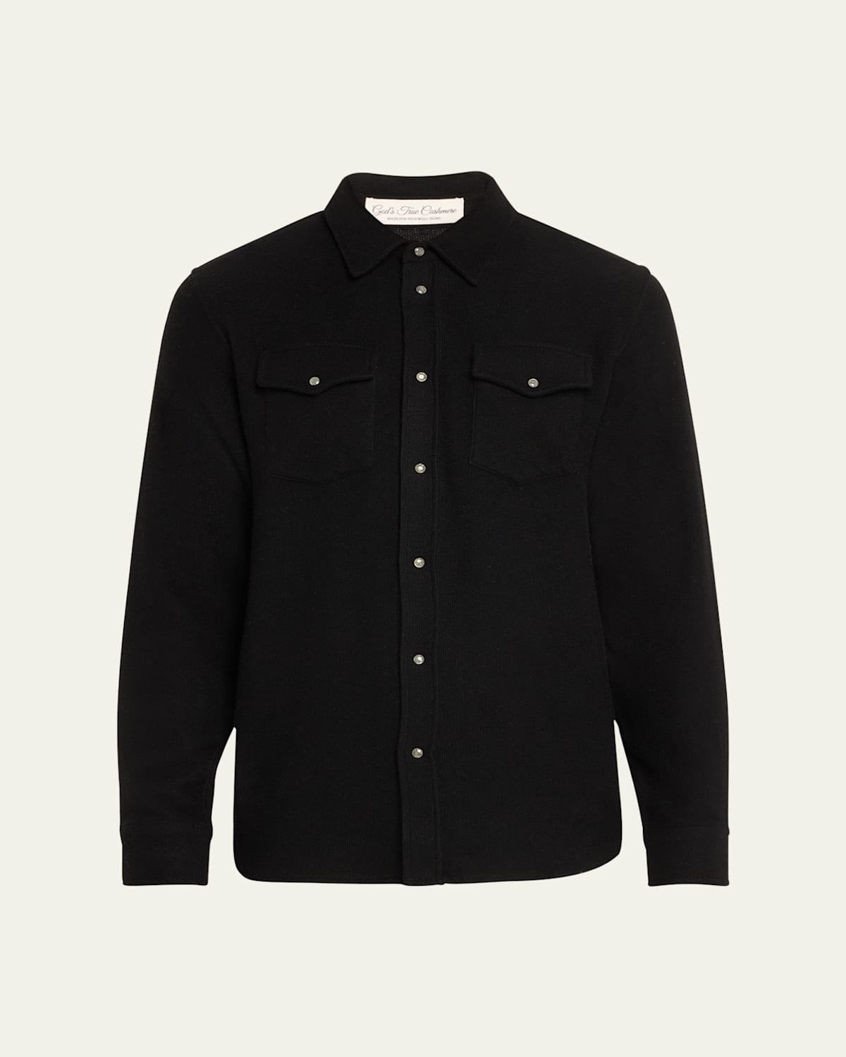 Men's Cashmere Shirt with Sunstone Snaps | Bergdorf Goodman