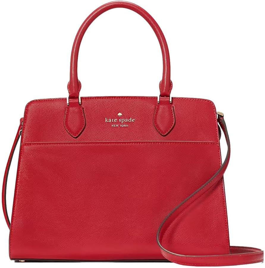 Kate Spade New York Madison Medium Satchel Saffiano Leather Handbag | Amazon (US)