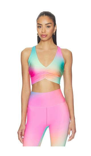 BEACH RIOT Mindy Sports Bra in Pink,Blue. - size M | Revolve Clothing (Global)