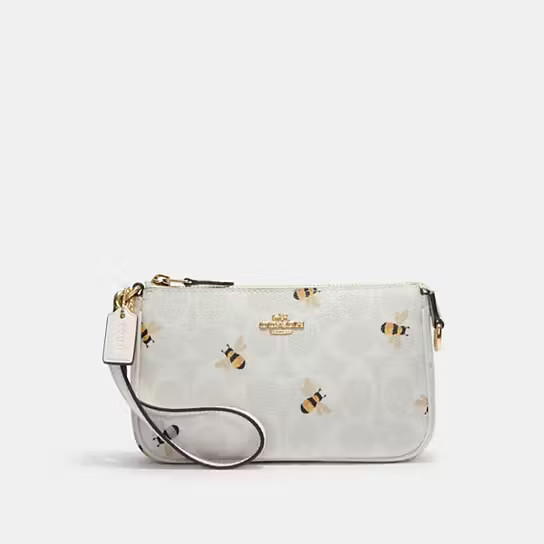 Nolita 19 In Signature Canvas With Bee Print | Coach Outlet US