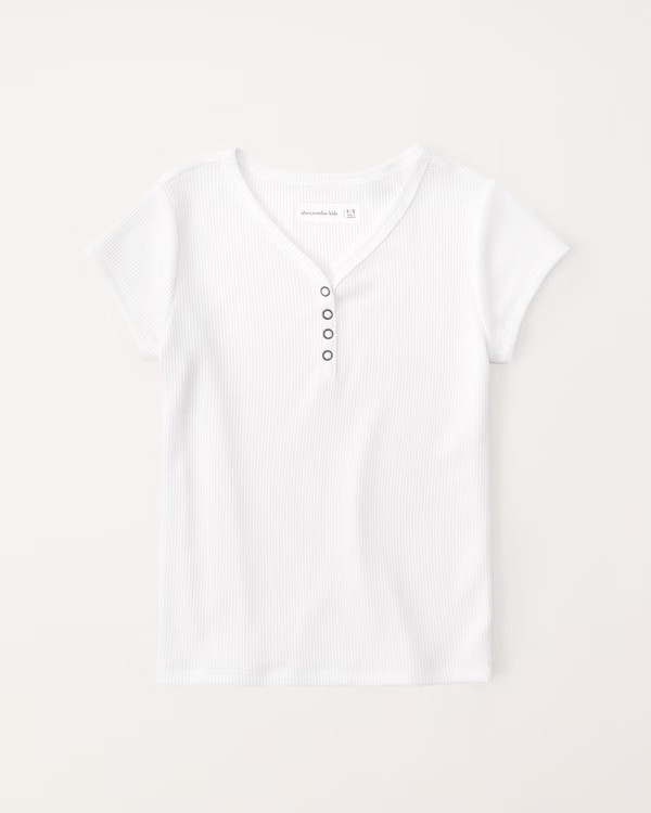 pattern waffle henley tee | Abercrombie & Fitch (US)
