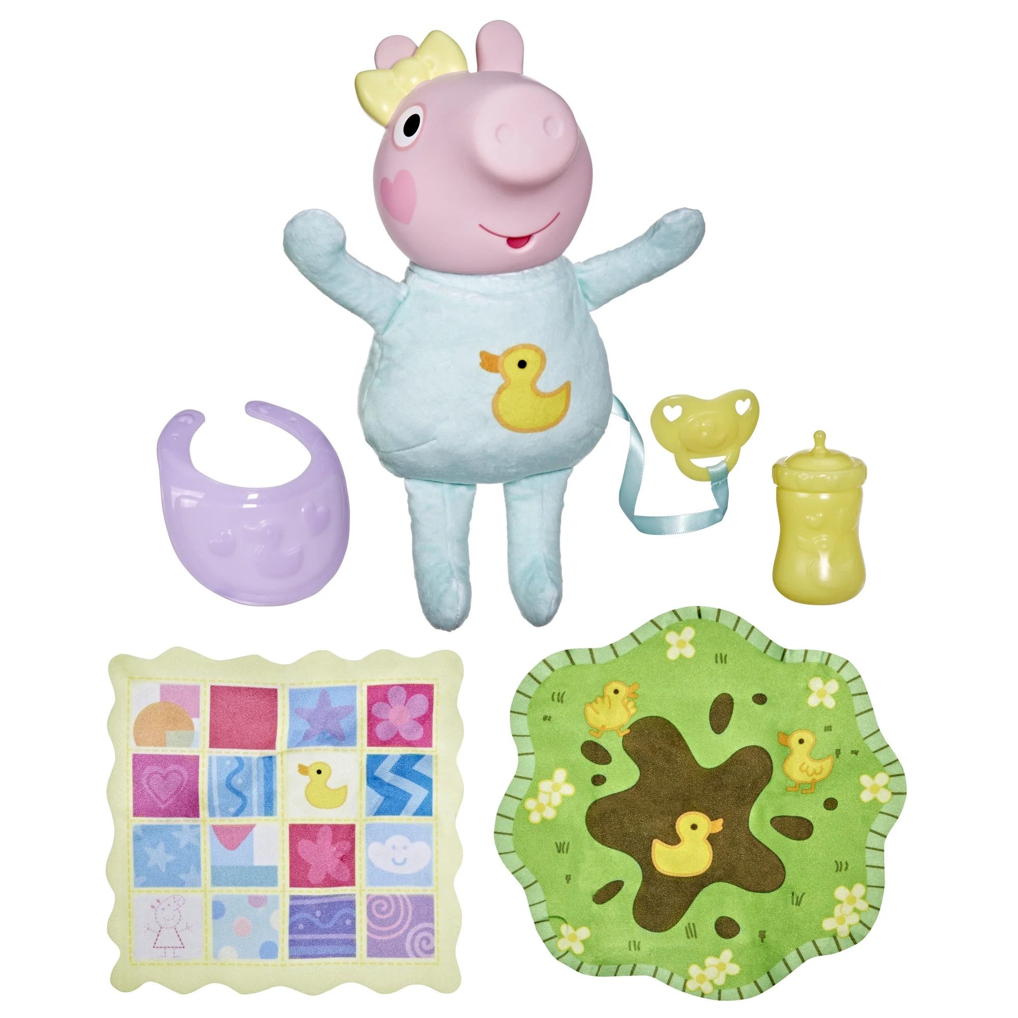 Peppa Pig Toys Oinks + Snuggles Baby Evie Interactive Baby Doll with Accessories, 20+ Sounds, 3+ | Walmart (US)