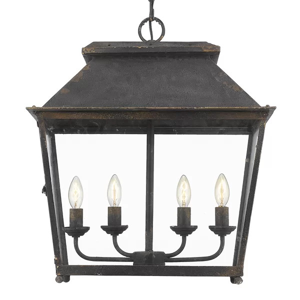Aimee-Grace 4 - Light Dimmable Lantern Geometric Chandelier | Wayfair North America