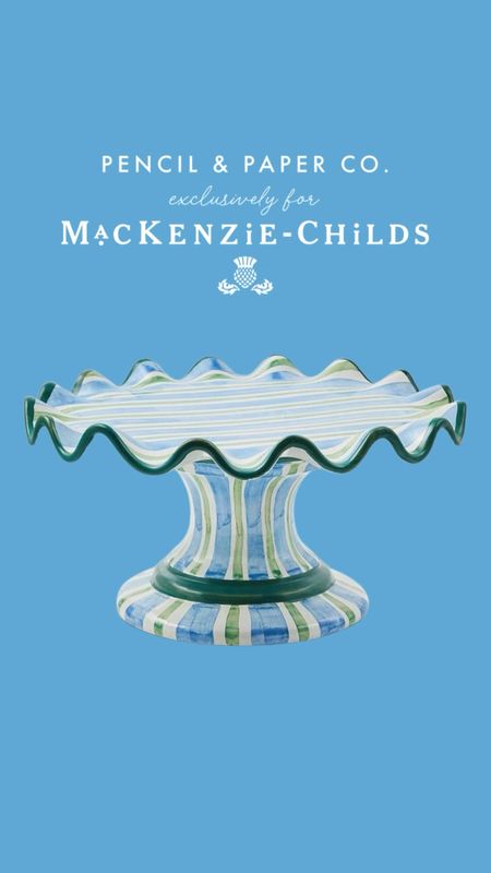 We’re so thrilled to share the MacKenzie-Childs x Pencil & Paper Co. collection! ❤️ These ceramic pieces are all handmade and meticulously painted by hand at the MC studio in Aurora, New York. These serving and entertaining essentials are so beautifully made and are sure to become the heirlooms of the future. This is a limited edition collection so don’t wait to snap up your favorites! #mcxpencilandpaperco #mcpartner #mackenziechilds #tabletop #ceramics