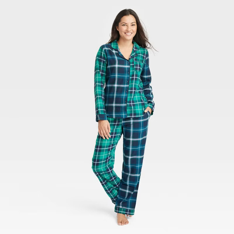 Women's Perfectly Cozy Flannel Pajama Set - Stars Above™ | Target