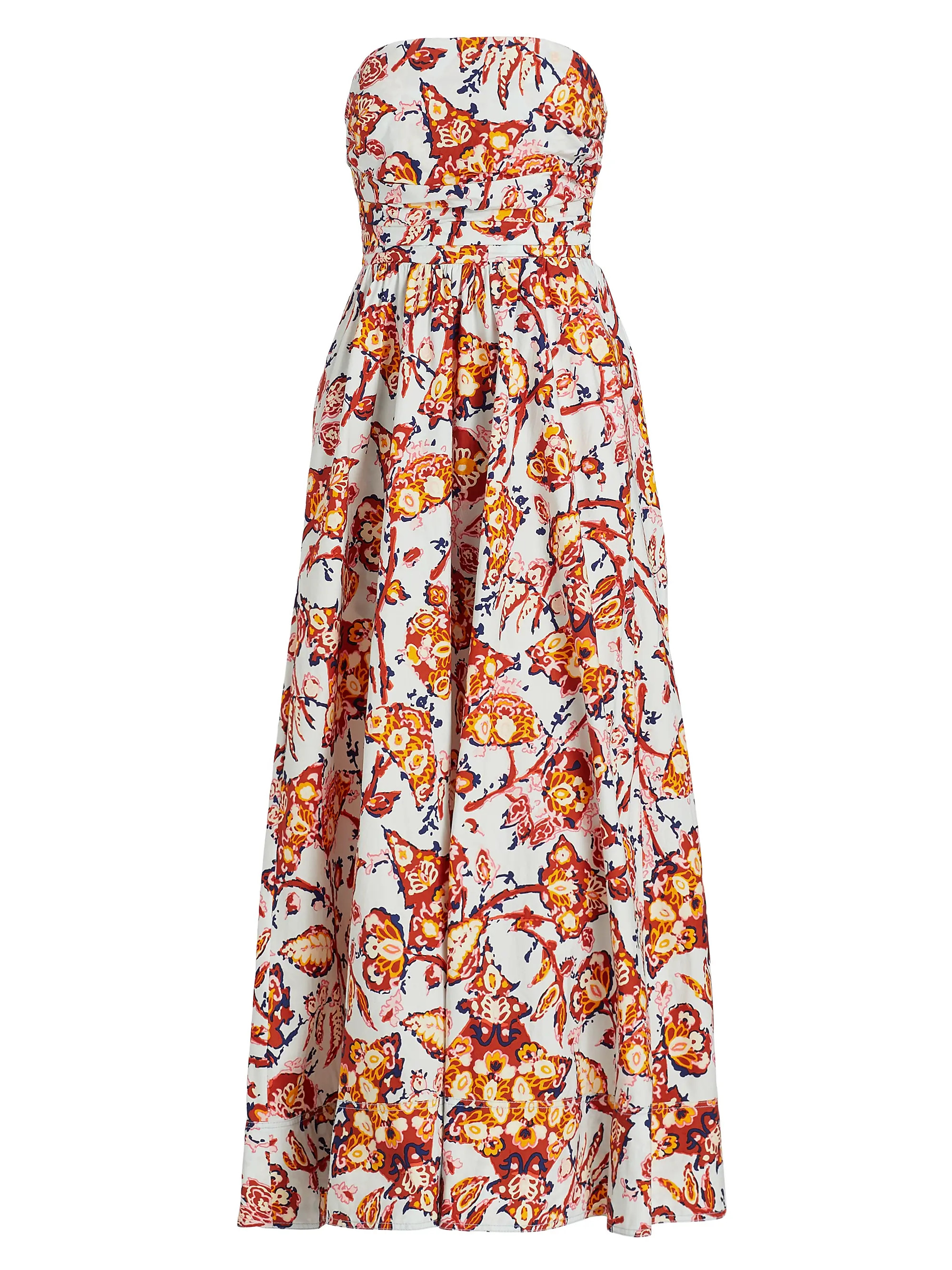 A.L.C.Tate Strapless Cotton Midi-Dress | Saks Fifth Avenue