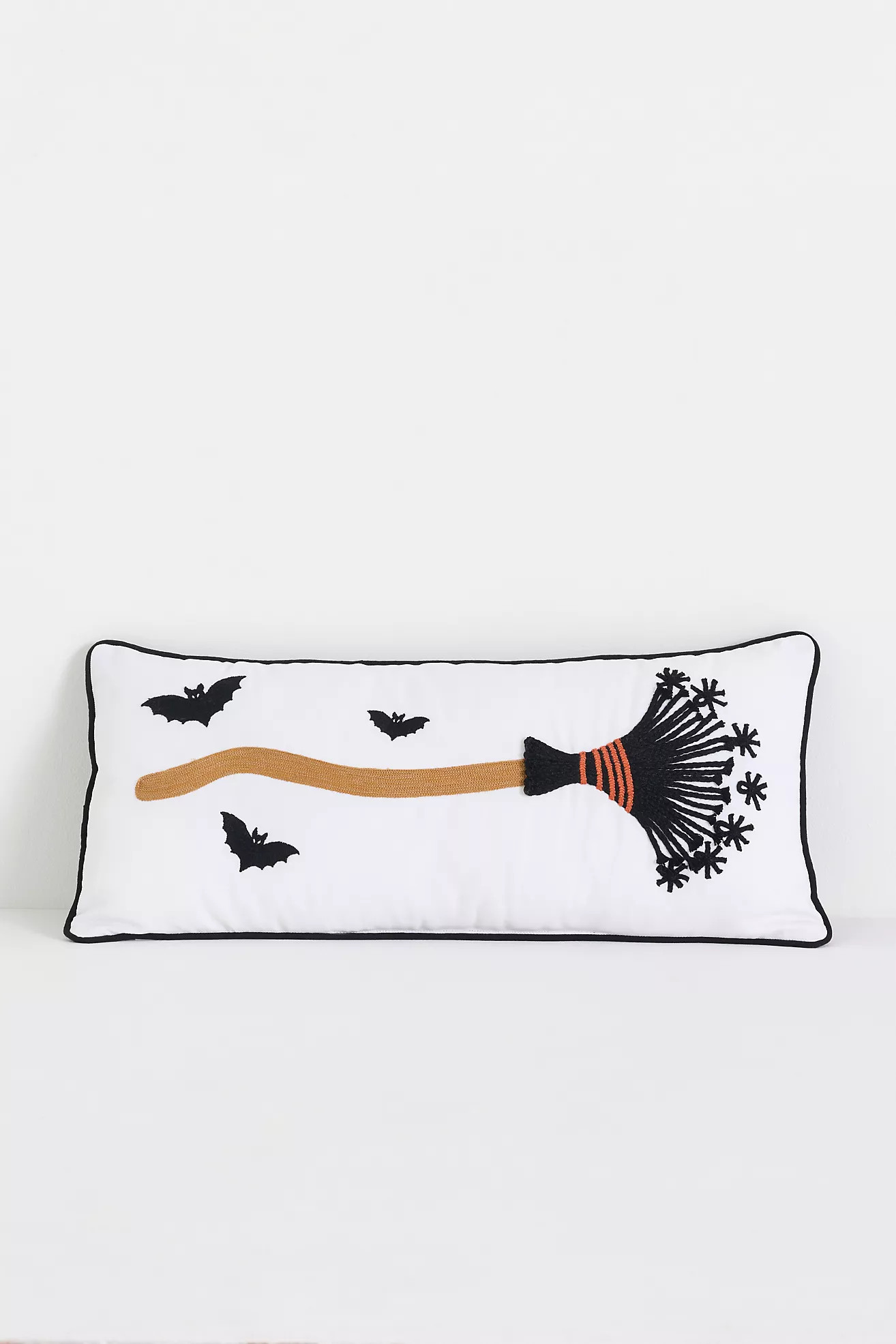 Halloween Icon Embroidered Indoor/Outdoor Pillows | Anthropologie (US)