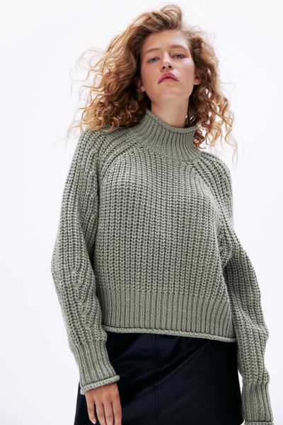 Knit Sweater - Orange - Ladies | H&M US | H&M (US)