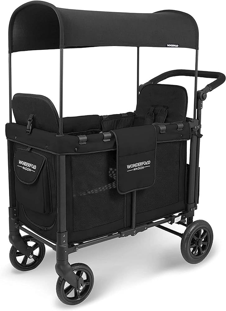 WONDERFOLD W2 Original Double Stroller Wagon Featuring 2 High Face-to-Face Seats with 5-Point Har... | Amazon (US)