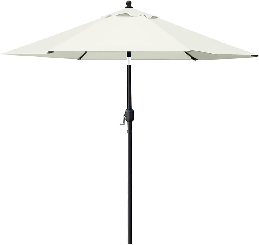 Sunnyglade 7.5' Patio Umbrella Outdoor Table Market Umbrella with Push Button Tilt/Crank, 6 Ribs ... | Amazon (US)