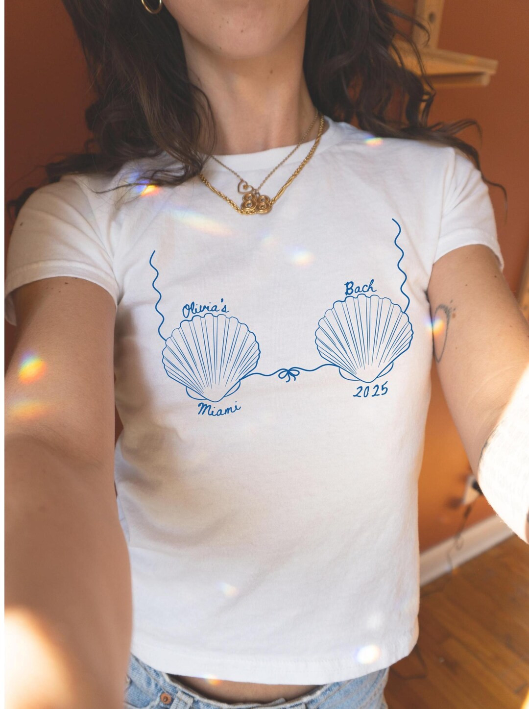 Mermaid Bachelorette Baby Tee Coastal Bachelorette Seashells and Wedding Bells Custom Mermaid Bac... | Etsy (US)