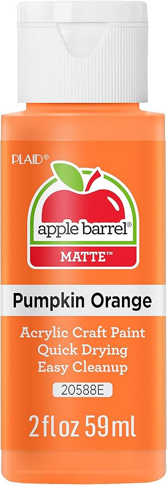 Apple Barrel Acrylic Paint in Assorted Colors (2 oz), JA20588, Pumpkin Orange | Amazon (US)