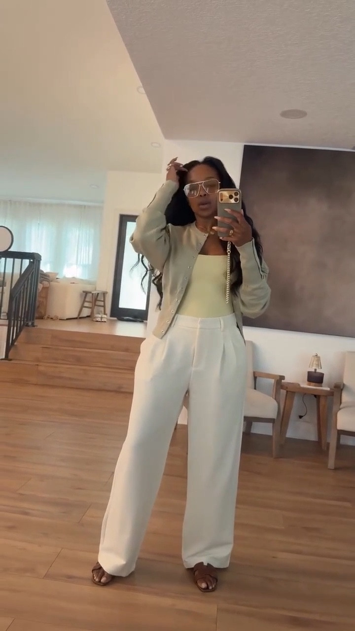 Scroll to shop this effortless neutral outfit that blends tailored pieces with relaxed style. The wide-leg trousers paired with a soft cardigan and fitted tank create a polished look that feels modern, minimal, and easy to wear.

Perfect for casual work days, travel outfits, brunch, coffee runs, and everyday elevated style.

5'4" | 138 lbs | 34D bust | 27" waist | 40" hips#LTKSpringSale 

Follow my LTK @kirasfashionfinds on the @shop.LTK app to view this post and get my exclusive app-only content!

#liketkit #LTKdayinmylife #LTKootd #LTKgrwm
@shop.ltk
https://liketk.it/60OAI