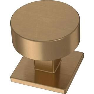 Modern Post 1-1/8 in. (28 mm) Champagne Bronze Cabinet Knob | The Home Depot
