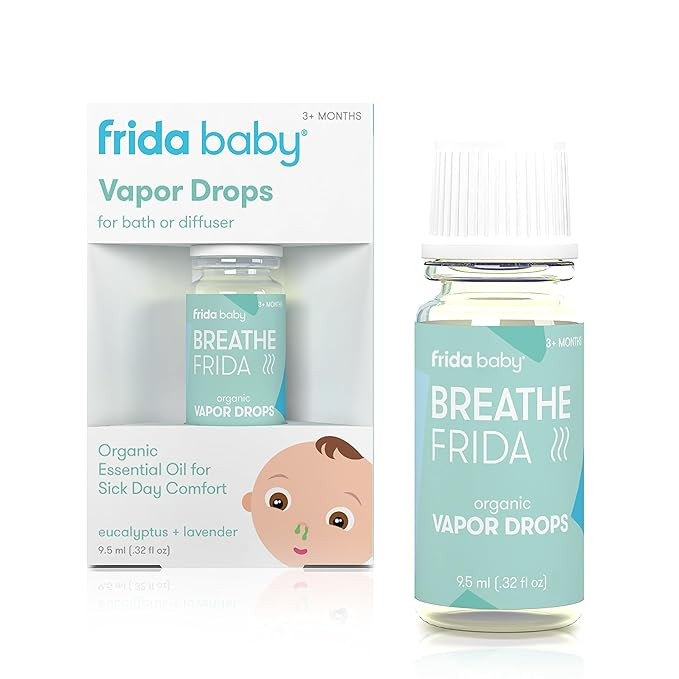 Frida Baby Breathefrida Vapor Bath Drops, Baby Congestion Relief with Eucalyptus Essential Oil fo... | Amazon (US)