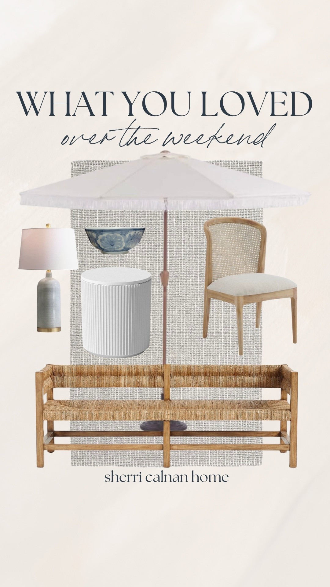 Your favorite home decor and furniture finds from the weekend! 🤍 Patio umbrella, table lamp, outdoor side table, wool jute rug, fruit bowl, rattan bench

#LTKSaleAlert #LTKHome #LTKSeasonal