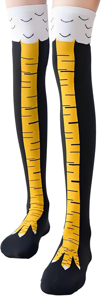 Chicken Leg Socks, Chicken Feet Socks for Women & Men, 50cm Long Funny Novelty Cotton Pattern, Un... | Amazon (US)
