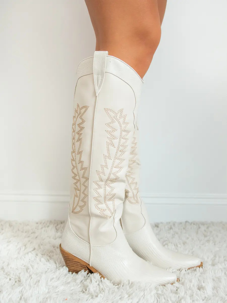 Ukiri Long Boot in Ivory | Shop Southern Made & Southern Made Tees