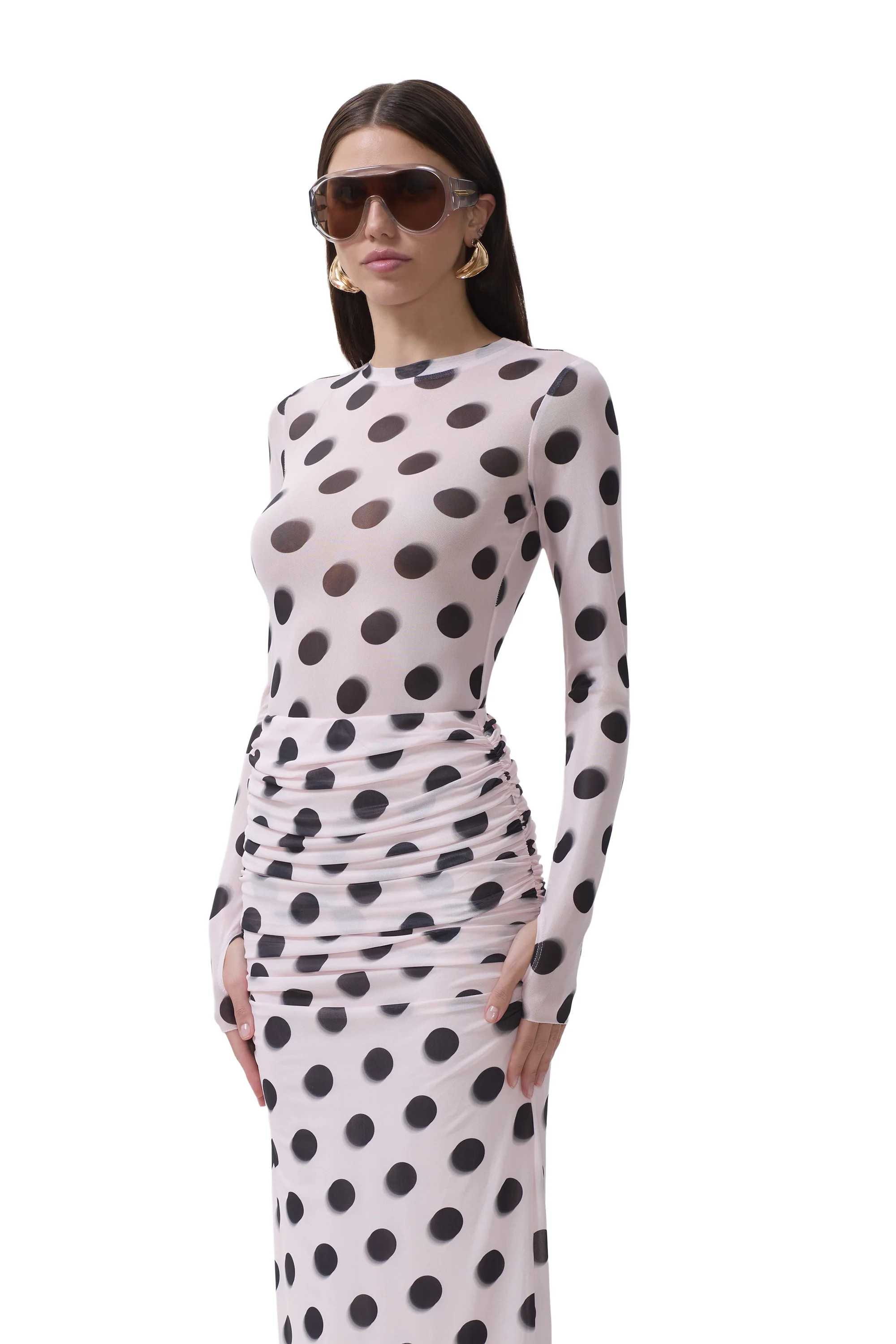 Kaylee Top - Rose Blur Dot | ShopAFRM