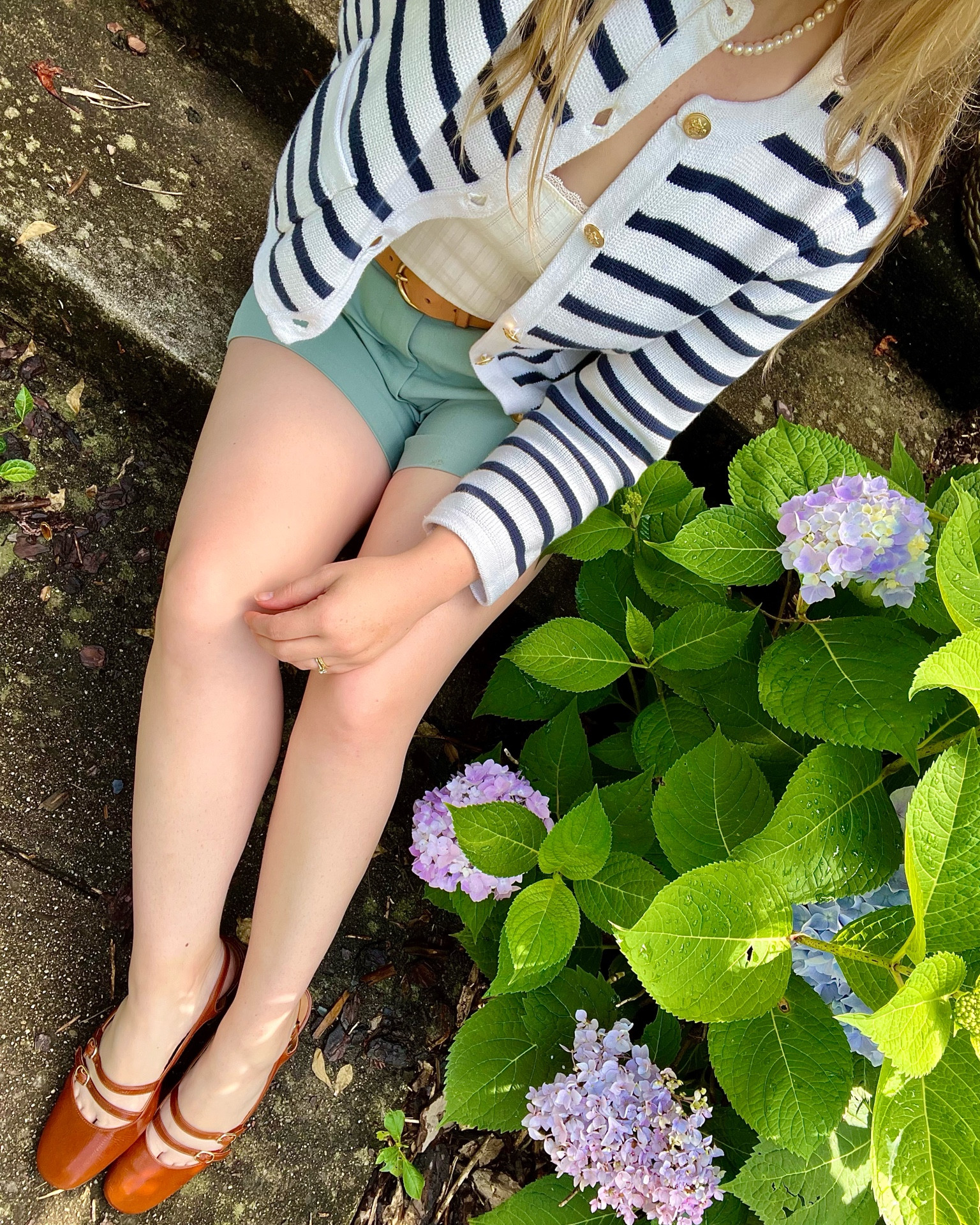 The striped lady jacket is one of the most worn pieces in my wardrobe! Even with the temps heating up for summer, I love to throw it on over my shoulders in case I get chilled indoors. 
My jacket might be a little pricey for some, so I linked to a couple of budget-friendly options below!
Classic style classic aesthetic old money aesthetic rich girl aesthetic rich girl summer jcrew striped jacket ladylike jacket Sezane Abercrombie tailored shorts pleated shorts 

#LTKShoeCrush #LTKStyleTip #LTKSeasonal