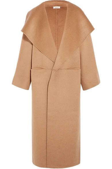 Totême - Annecy Oversized Wool And Cashmere-blend Coat - Camel | NET-A-PORTER (UK & EU)