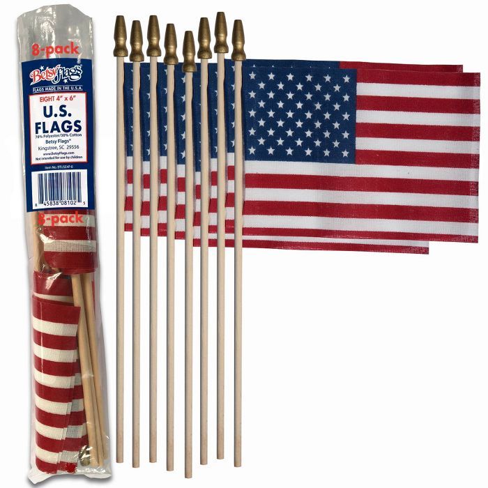 4"x6" 8pc Stick Flags | Target