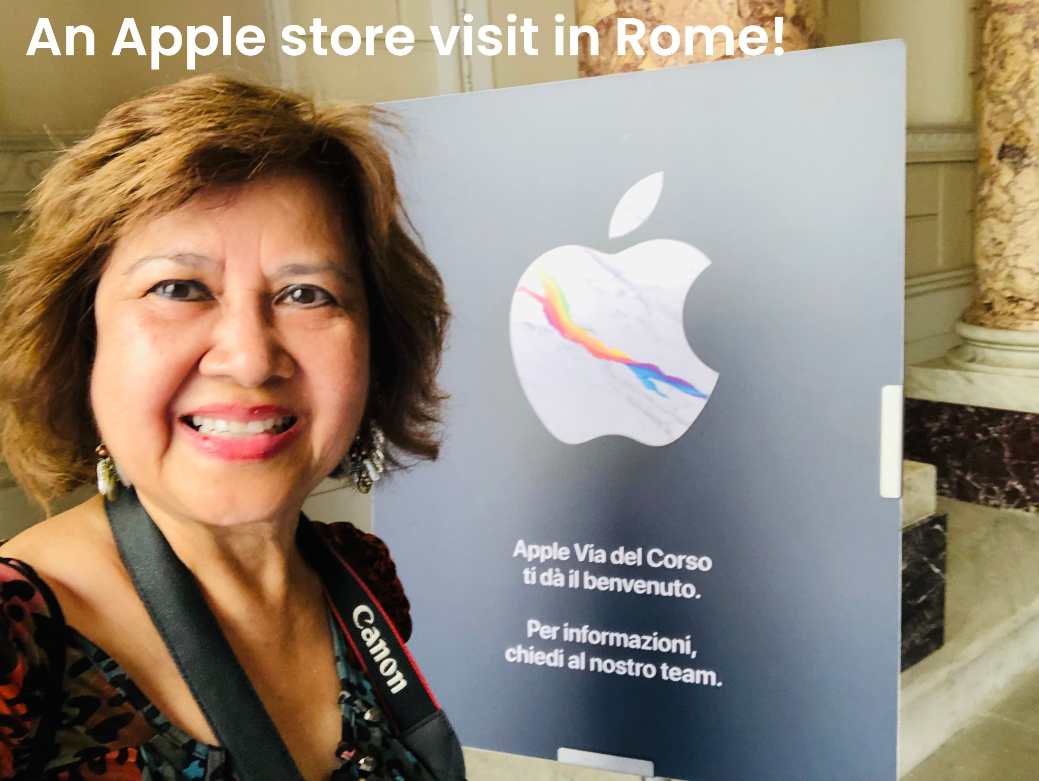 Wherever you are in the world, it’s always a thrill seeing the Apple icon! 
This Rome Apple Store is in a big beautiful old building with a grand staircase. 

#LTKTravel #LTKStyleTip #LTKBeauty