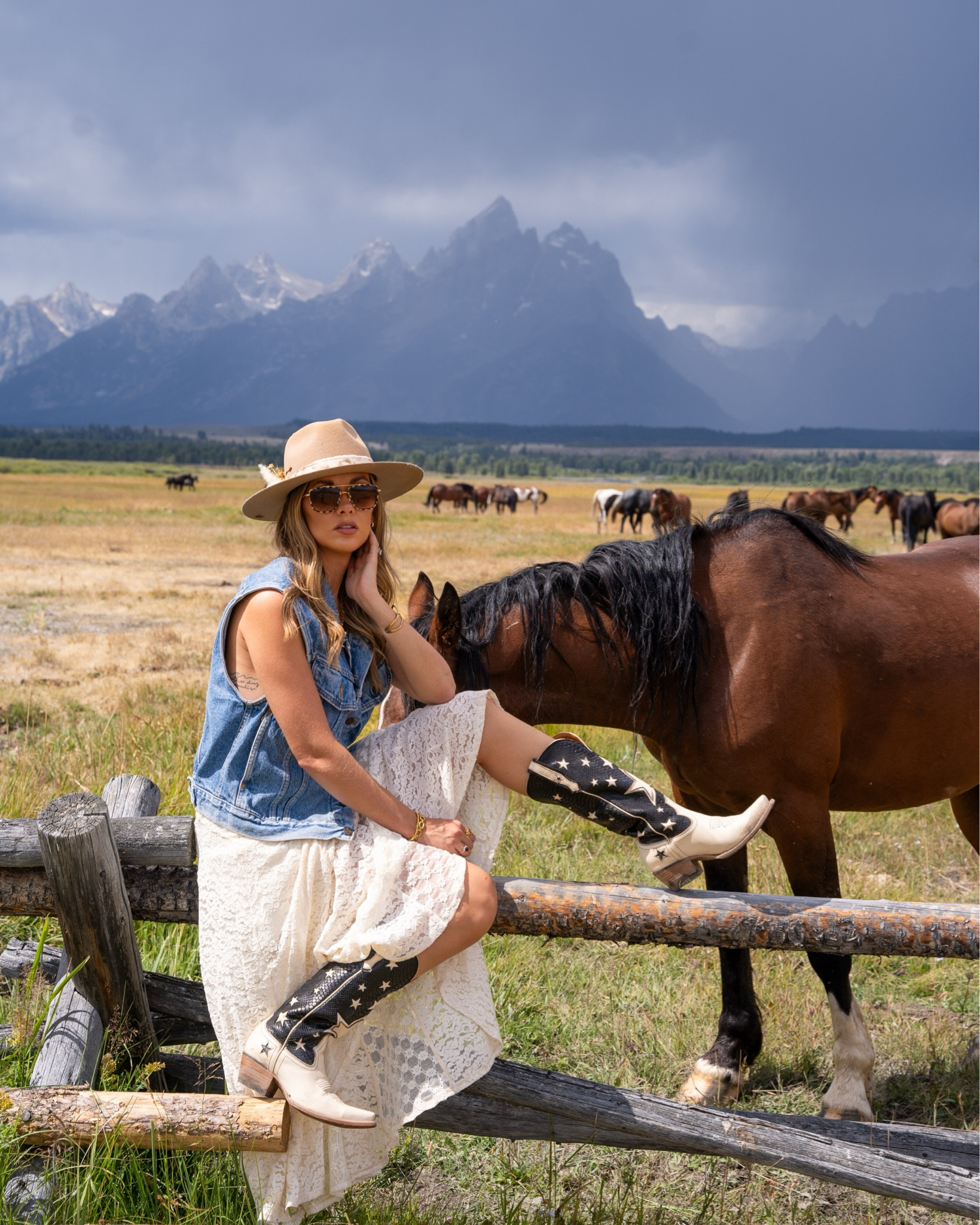 Forever obsessed with the Grand Teton National Park (& western fashion)!! ⛰️🤠🫶🏻

My vest is vintage, gifted to me from my dad! My hat is custom! I’ll link my skirt and whatever else I can find below! 

#LTKStyleTip #LTKFindsUnder100 #LTKFallSale