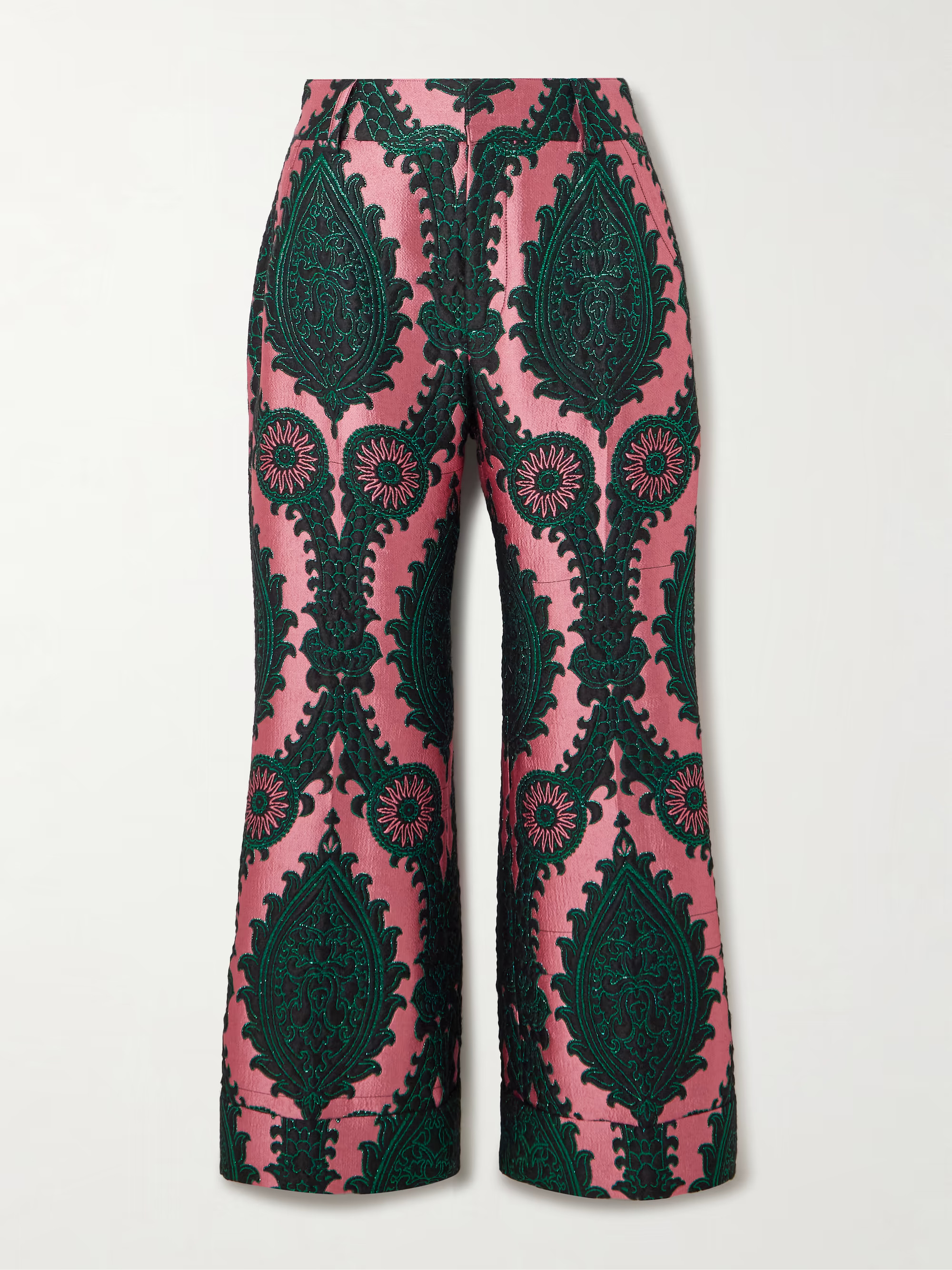Hendrix metallic jacquard straight-leg pants | NET-A-PORTER (US)